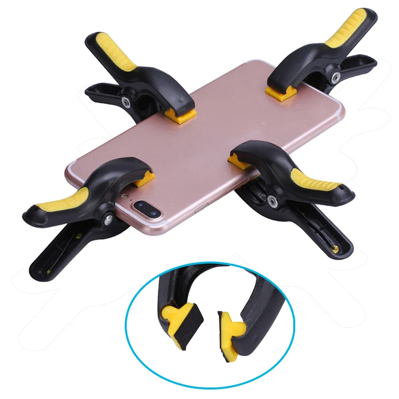 4 cái/lốc Nhựa Clip Lịch Thi Đấu Màn Hình LCD Buộc Kẹp Đối Với Iphone Samsung iPad Điện Thoại Công Cụ Sửa Chữa Kit Outils Ferramentas