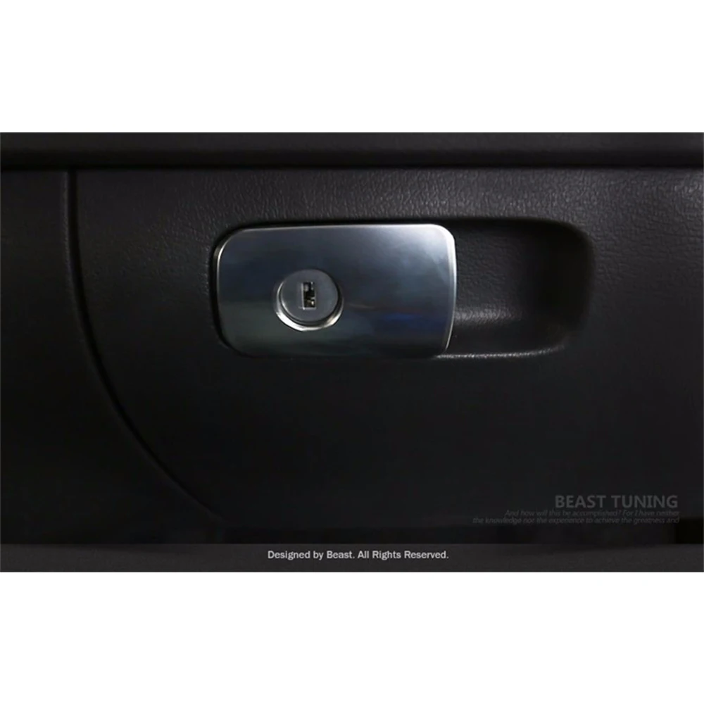 Car Glove Box Switch Decorative And Carbon Fiber Sticker Cover For Volkswagen VW Tiguan 2010 To 2015 Auto Accessories 1pc