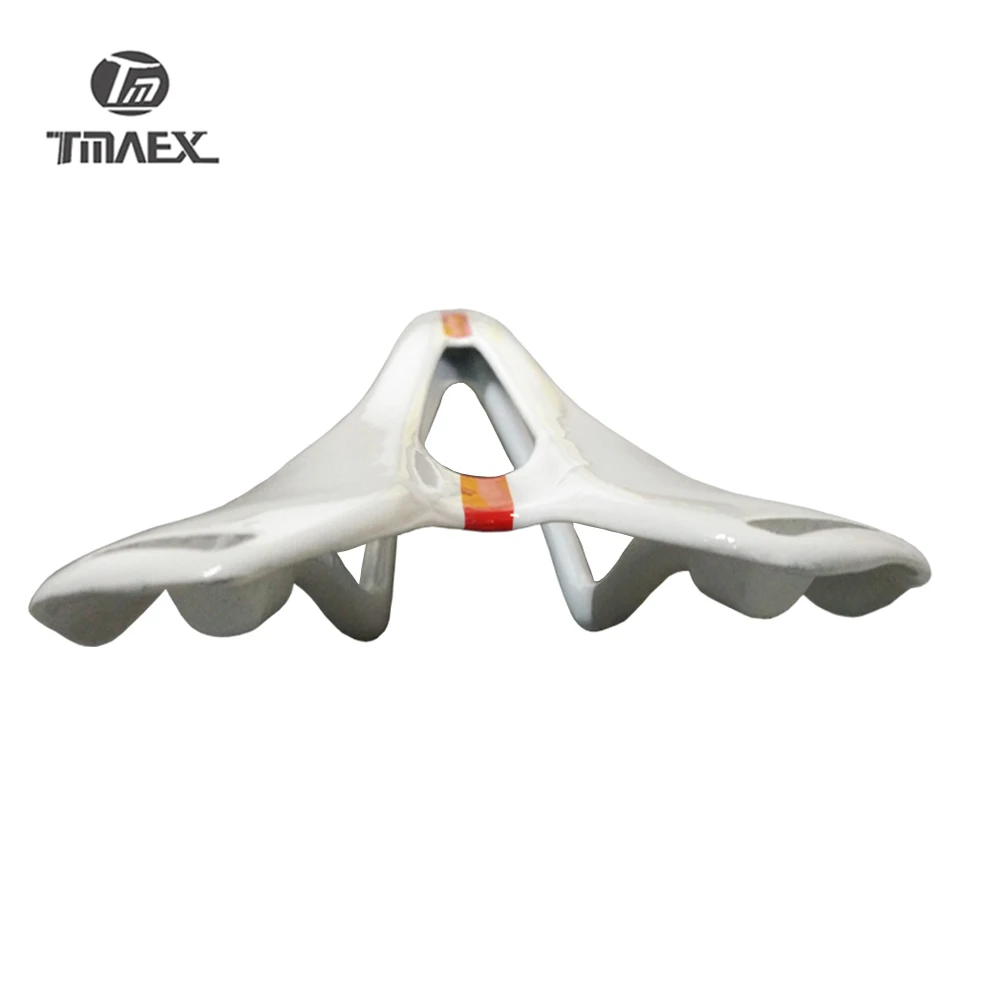 TMAEX-Ultra Light Mountain Bicycle Saddle, Road Bike, White Full Carbon Saddle, Cycling MTB Seat Cushion, 272x145mm, 120g