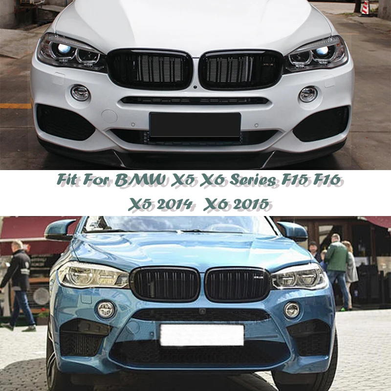 Car Kidney Front Bumper Racing Grills For BMW X5 F15 X6 F16 2018 2017 BMW M Performance Accessories X5 X6 Series 2014 2015 2016