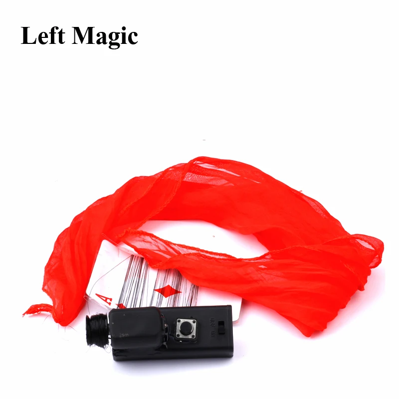 Flying Silk - Stage Magic Tricks Magic Electronical Device For Silk Magician Props Close Up Magic Illusion Accessory Gimmick