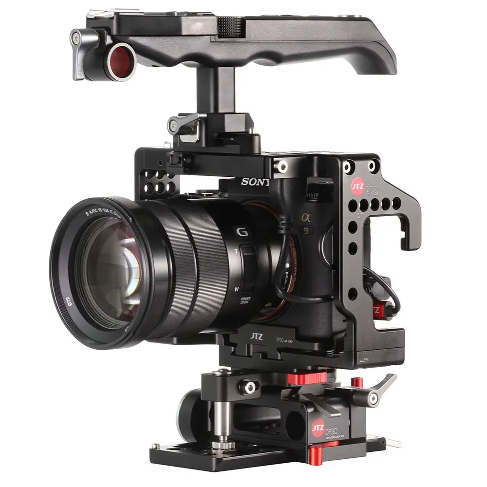 

JTZ DP30 Camera Video Cage Baseplate Handle Rig For SONY A9 A7III A7RIII A7SIII