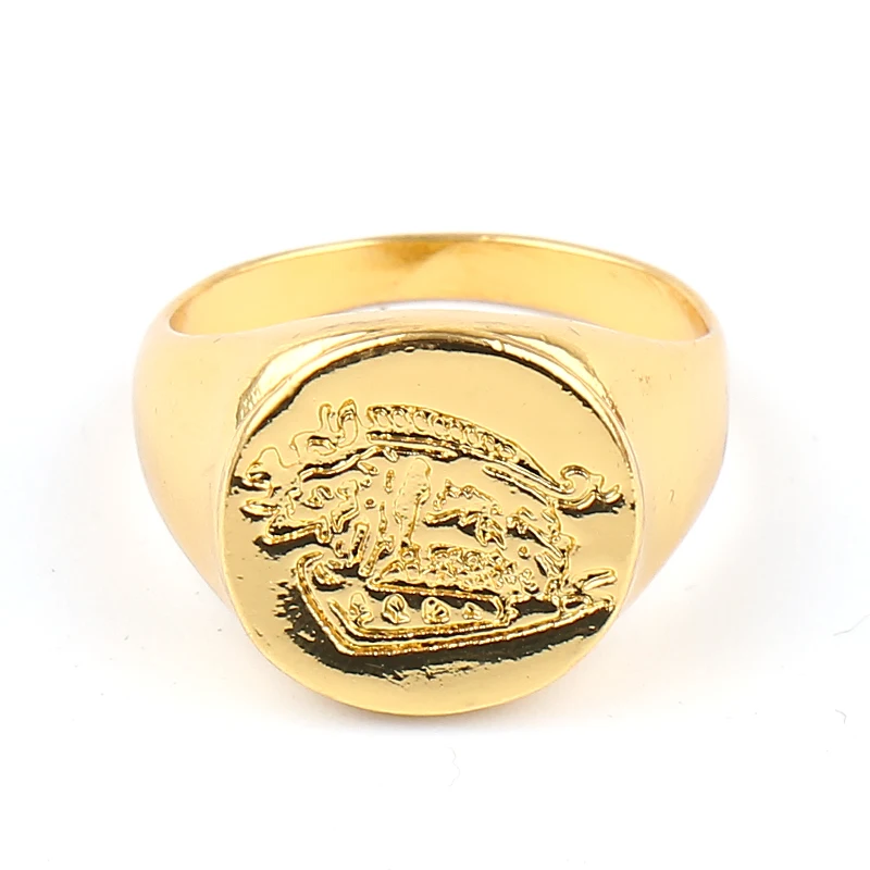 Kingsman-Custom Signet Rings for Men and Women, Jewelry Gold Color, Zinc Alloy, The Secret Service