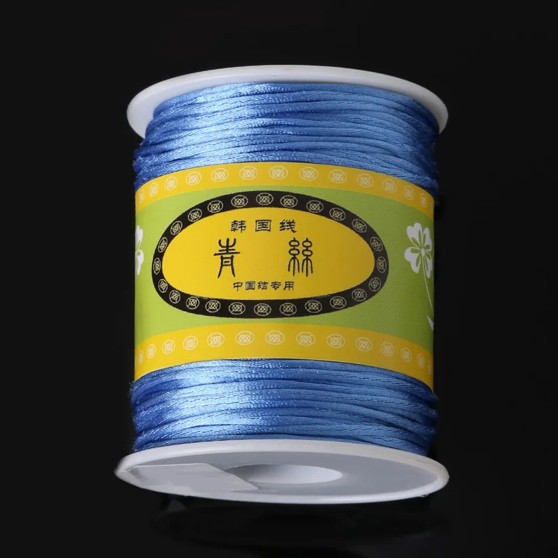 70 meters/lot 1.5mm diameter Nylon Cord Jewelry Satin Cord Assorted Colors Beading Cord for Handcraft Making