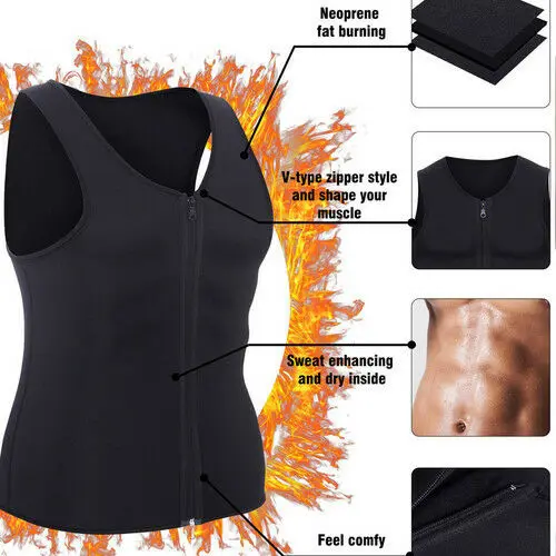 Gilet da uomo dimagrante a compressione dimagrante Best Shapewear per cinturini Shaper in vita