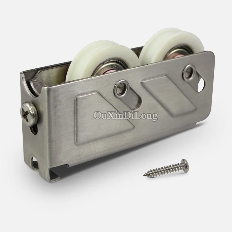 HOT 4PCS/lot 888 Type Door and Window Double Wheel Nylon Pulley Rollers Aluminum Alloy Sliding Door & Window Door Dual Wheels