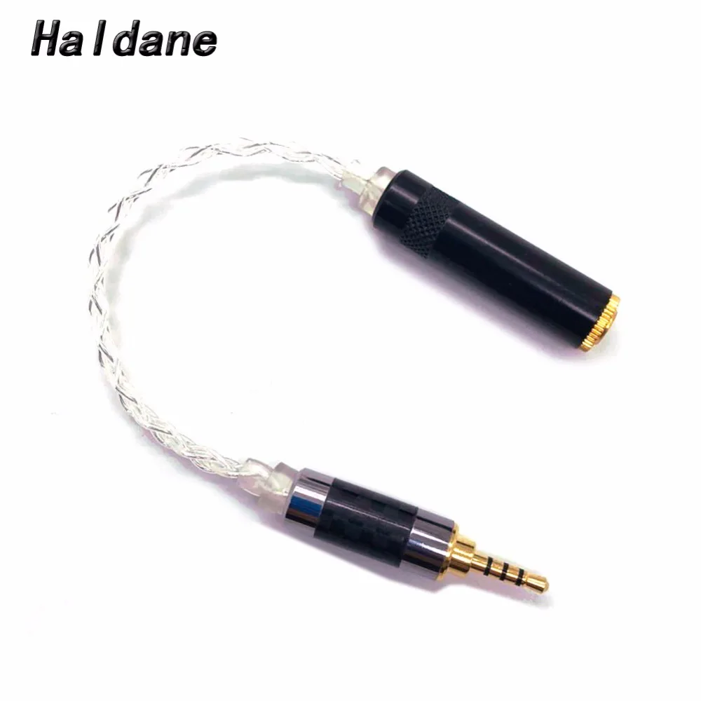 

Free Shipping Haldane 10cm 2.5mm TRRS Balanced Male to 3.5mm Stereo Female Earphone Audio Adapter Cable