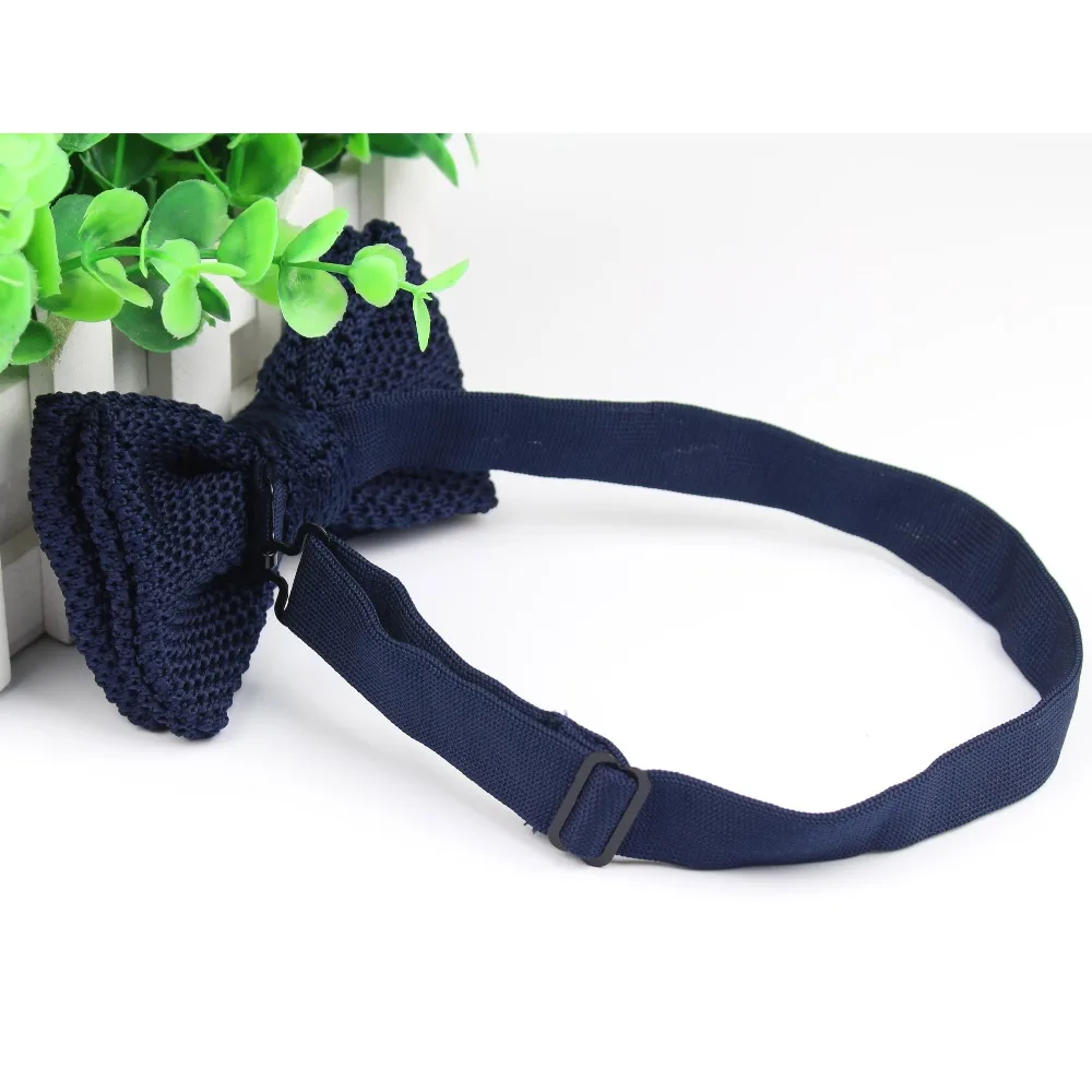 محبوك رجل ربطة القوس فيونكة الرجال الترفيه منقطة ثنائية الطبقة ربطة القوس فيونكة s للرجال حفل زفاف مخطط الزفاف بورجوندي Burtterfly ربطة #3