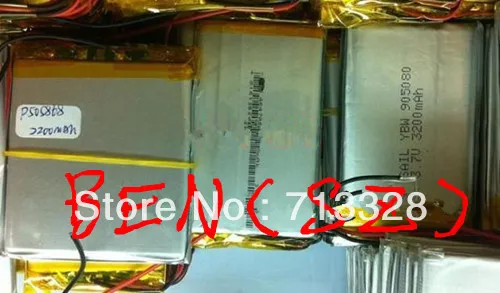 Size 105068 3.7V 3700mah Lithium polymer Battery with  Board For PDA Tablet PCs Diital Products