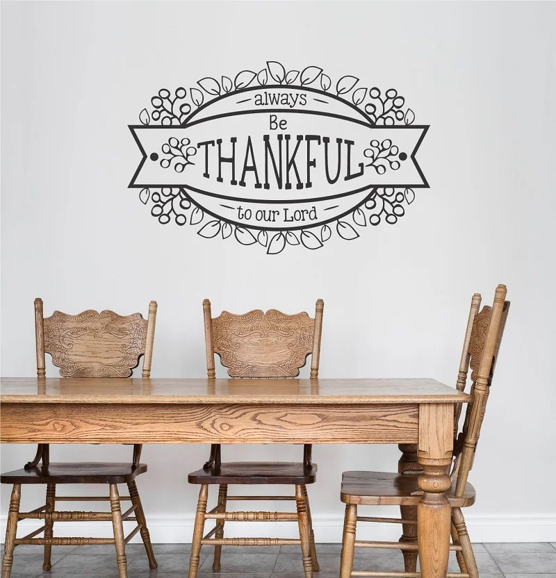 Thanks forever our Lord Wall Decal reference wall stickers living room bedroom home decor stickers 2SJ31