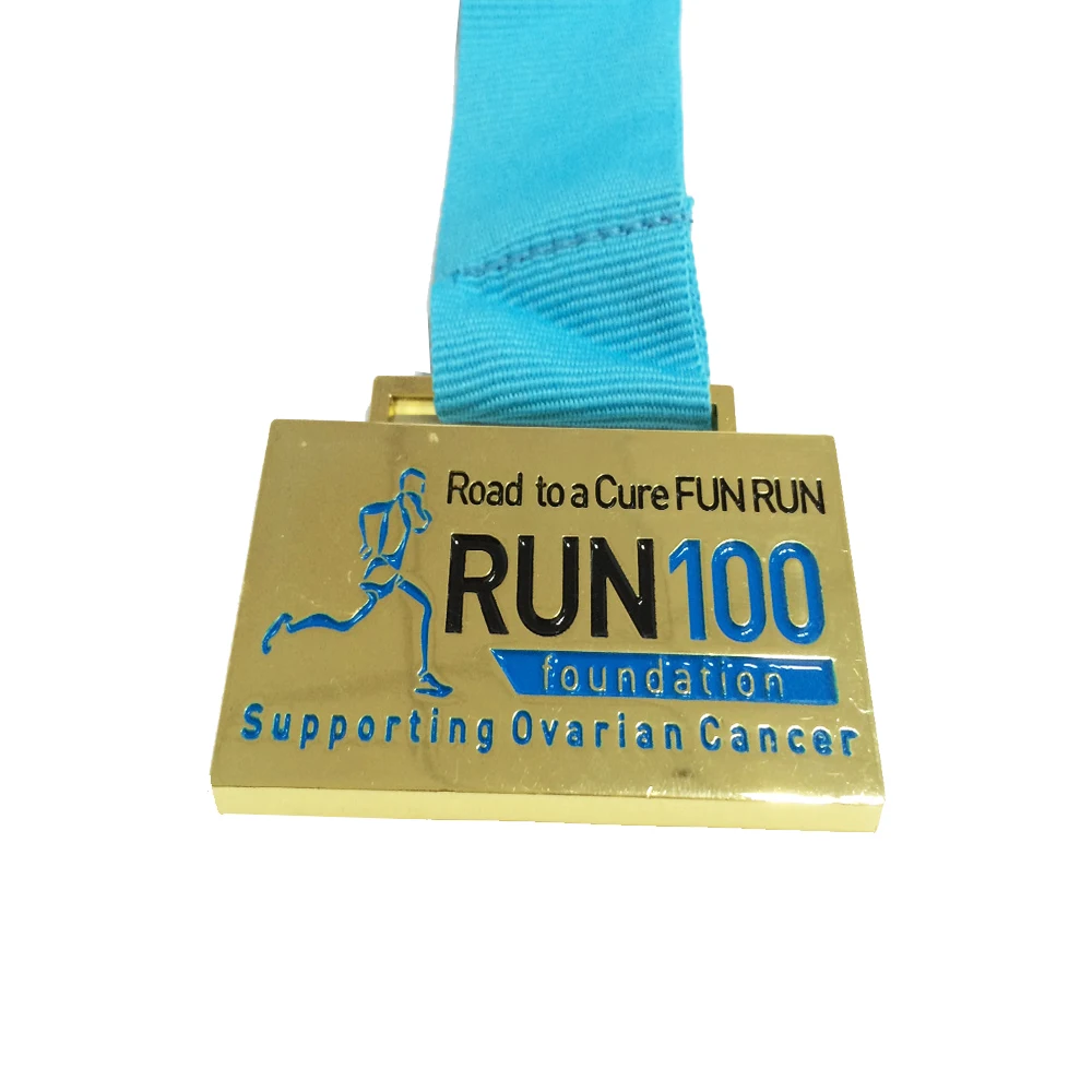 

Custom Design Engraved and Soft Enamel Running Medal