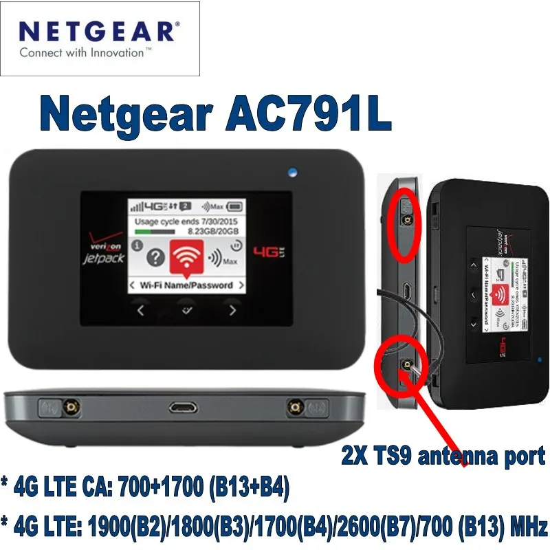 Netgear Verizon Jetpack 4G LTE Mobile Hotspot AC791L Plus antenne