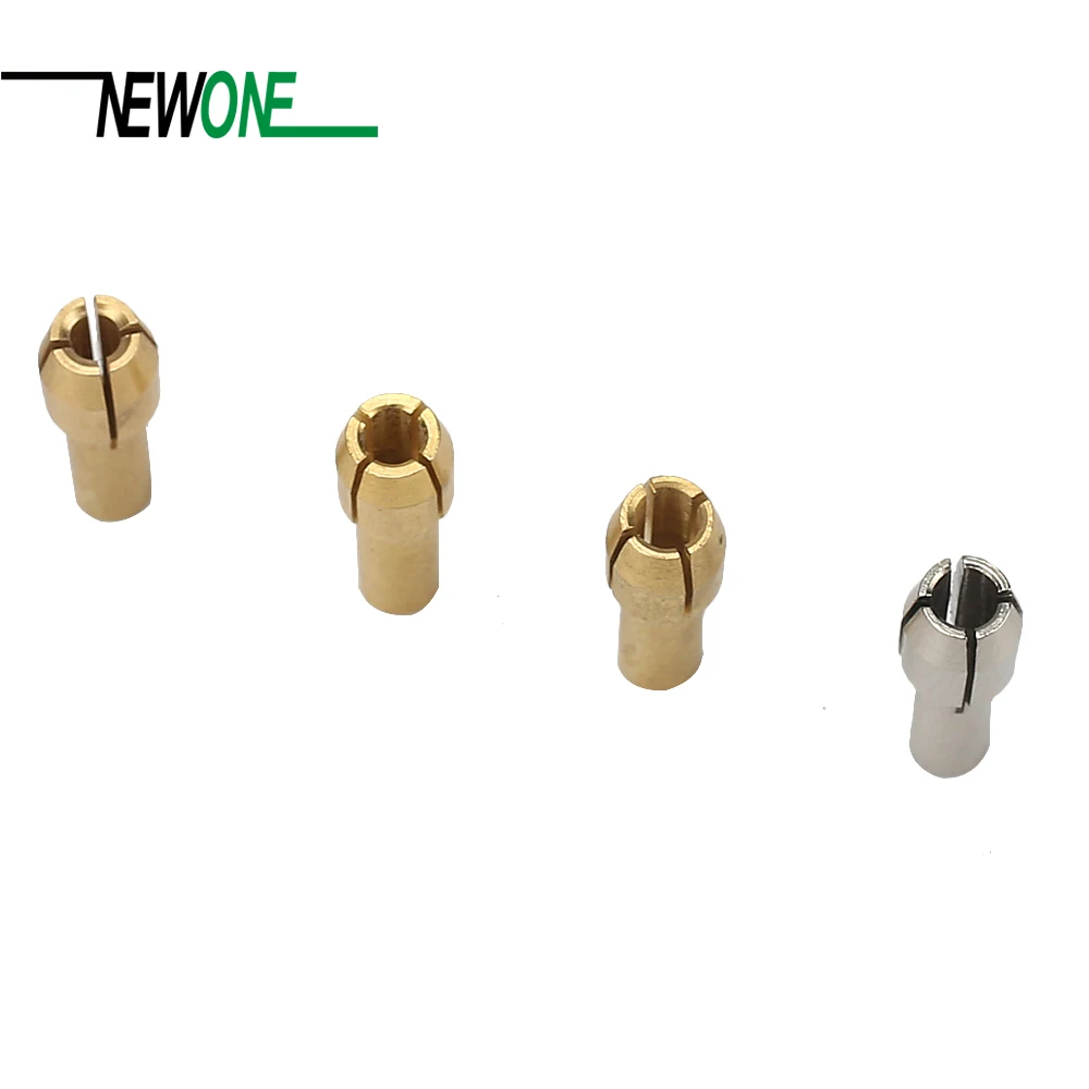 New 10Pcs Brass Drill Chucks Collet Bits 0.5-3.2mm 4.3mm Shank for Dremel Rotary Tool