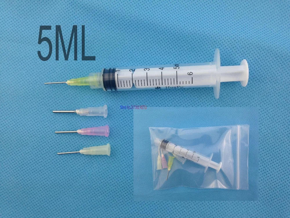 3 Sets/Lot  Glue Dispensing Syringe applicator thick glue E6000 / water-based crystal rhinestone ( 3ML, 5ML, 10ML Optional)
