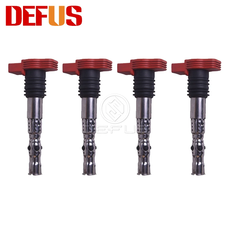 

DEFUS 4PCS Ignition Coil 06C9051152 For Audi C6 06C905 1152 High Quality Brand NEW