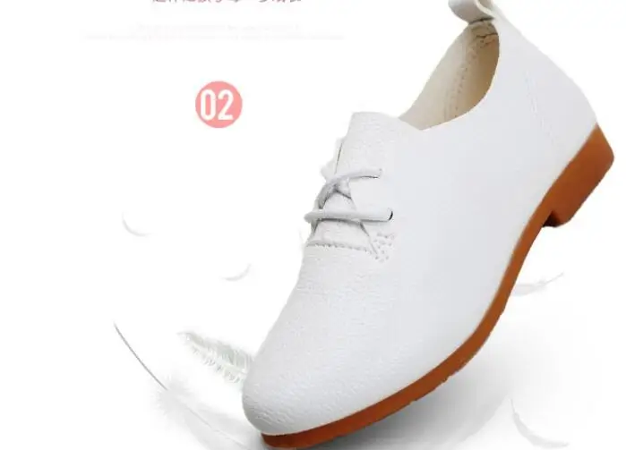 Children Size 26-36 Spring Autumn Girls Shoes Boys Loafers Slip On Casual Shoes leather children\'s shoes Breathable Kids