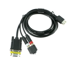 1pc High Definition VGA Cable VGA Sound Adapter HD Box PAL NTSC Cable For Sega Dreamcast Video Games Console