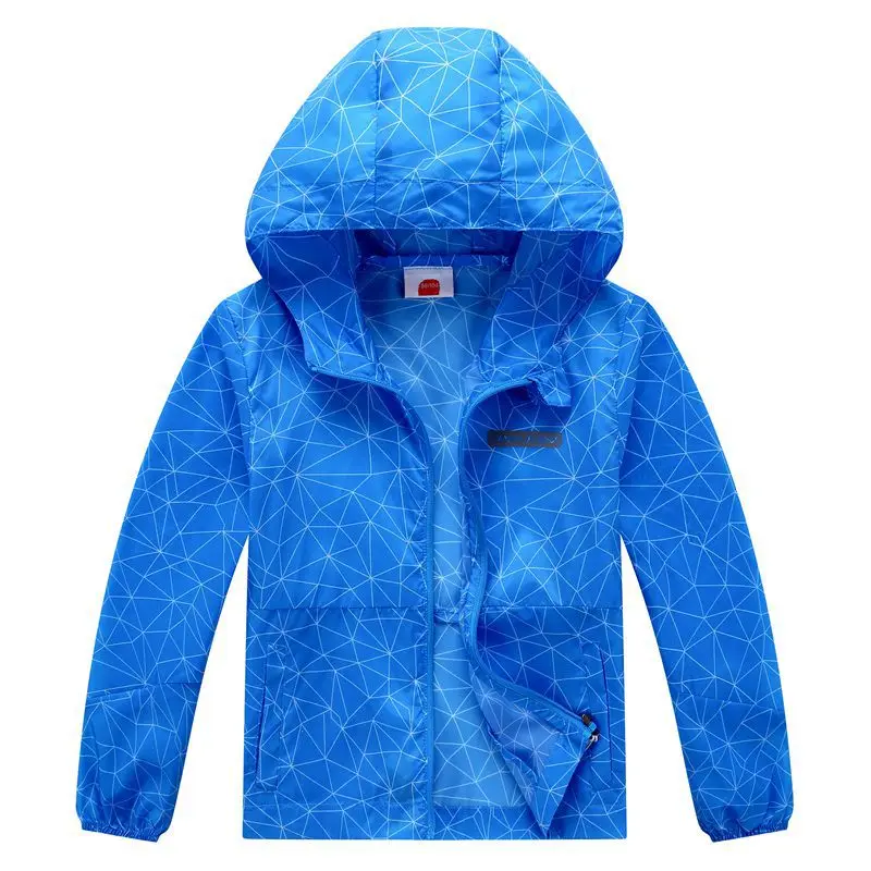 

2021 spring summer Outdoor Child Jackets Sun-protection Skin Jacket Breathable UV-protection Boys Child Sport Jacket