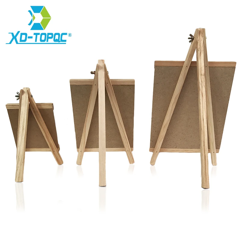 XINDI 20*36cm MDF Desktop Buletin Papan Tulis Baru Pine Wood Easel Kapur Papan Anak Kayu Pesan Papan Tulis GAMBAR papan BB72