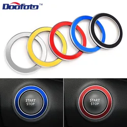 Doofoto Decoration Auto Accessories Car Styling Start Engine Button Cover Ring Case For Renault Koleos Kadjar Megane 2 Sandero