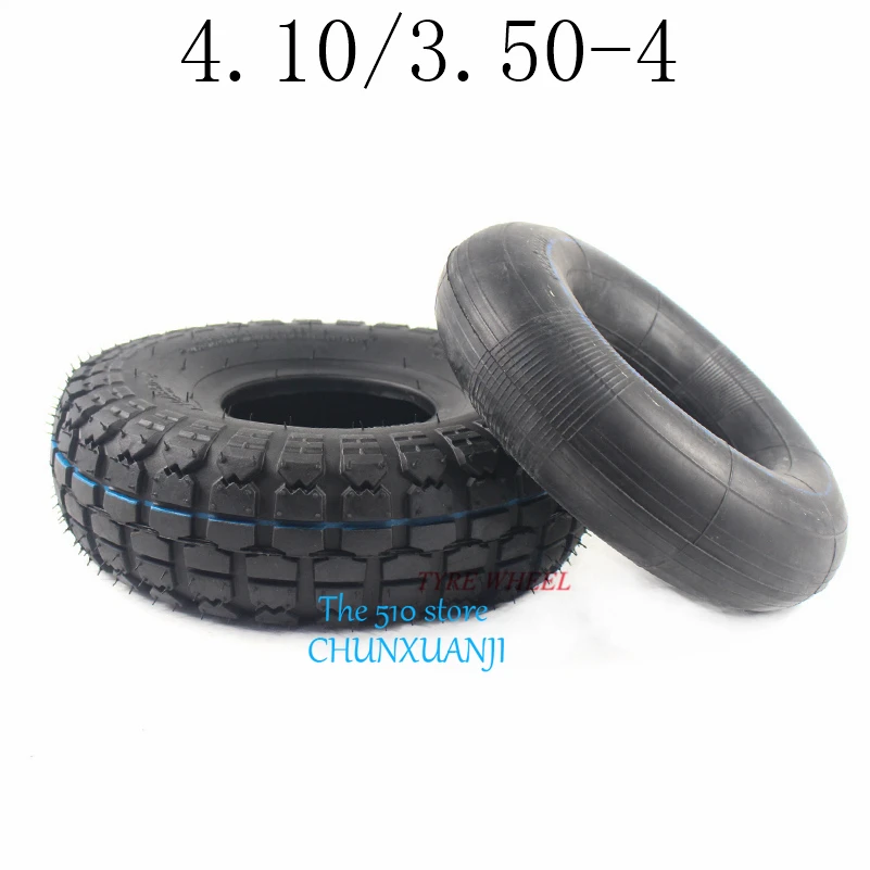 Superior quality 4.10/3.50-4 Tire Scooter tyre Mini ATV wheel tyre 3.50-4 Inner Tube fit for Wanda Wheel Tires Trolley