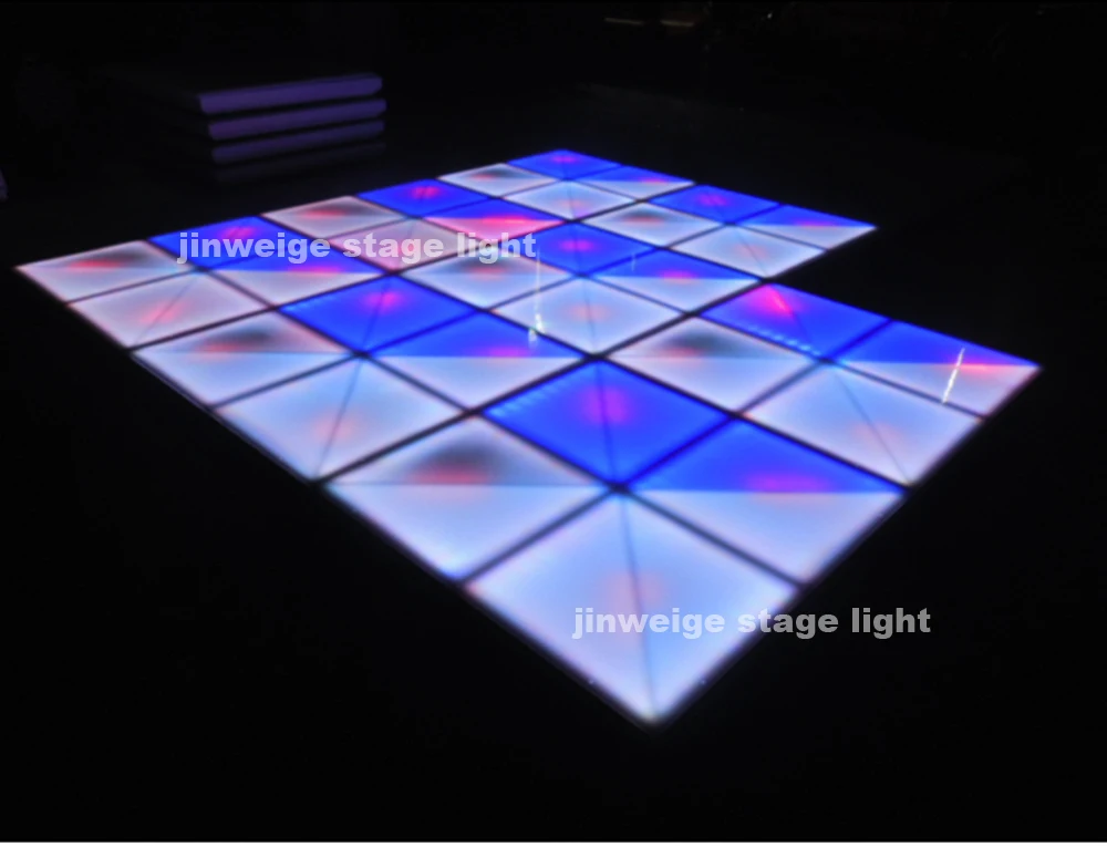 10mm 720PCS 27CH LED Dance Floor IP65 Waterproof RGB Full Color Dance Floor for Wedding Party Disco Bar Satge