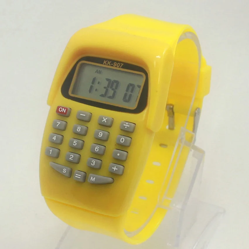 Electronic Watch Calculator Student Exam Watch 8-digit Calculator with Time and Date Display Students Children Calculating Tool