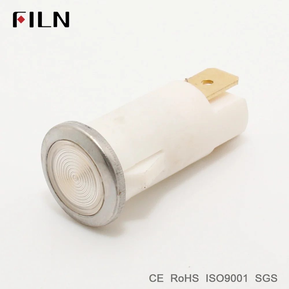 FILN indicator light 12.5mm plastic signal lamp red yellow blue green white 12v 24v 110v led lamp