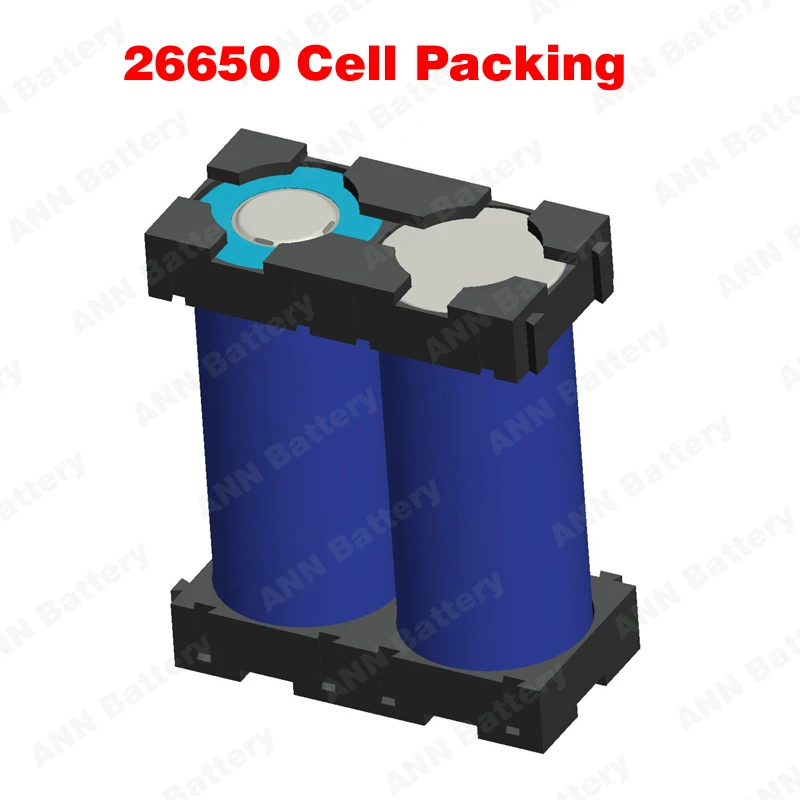 26650 li-ion battery holder (2P holder) For 26650 cylindrical lithium and lifepo4 battery Hole diameter is 26.3mm or 26.7mm