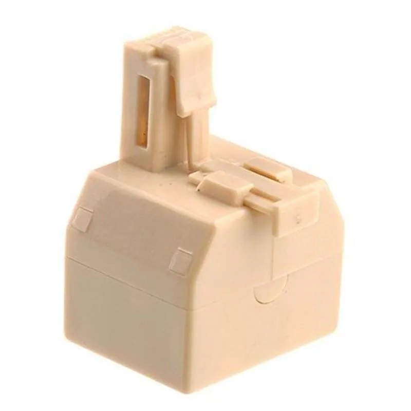 RJ11 Splitter 1 Male to 2 Female Adapter Divider Telephone Phone Fax new