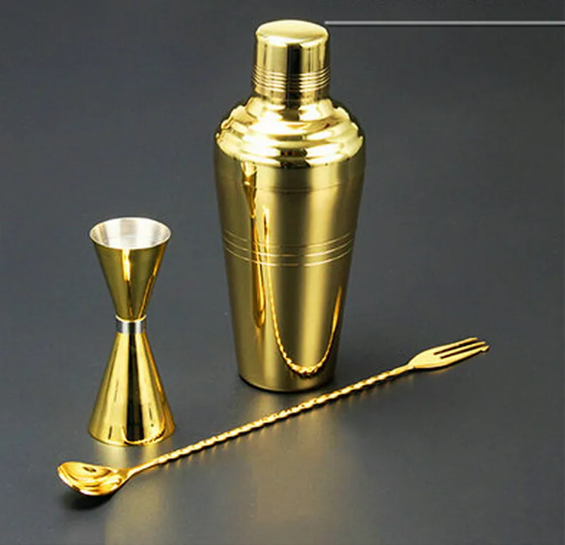 

Bar Miracle bartender tools golden shaker bar set shakers and jigger bar shaker set