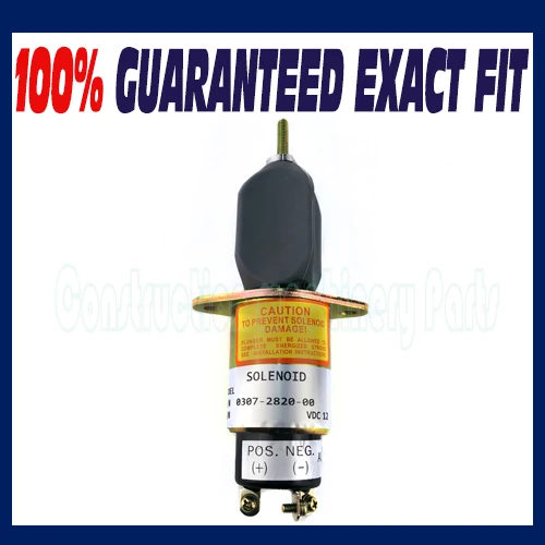 Fuel shut off solenoid 0307-2820-00 12V for Onan Cummins Generator