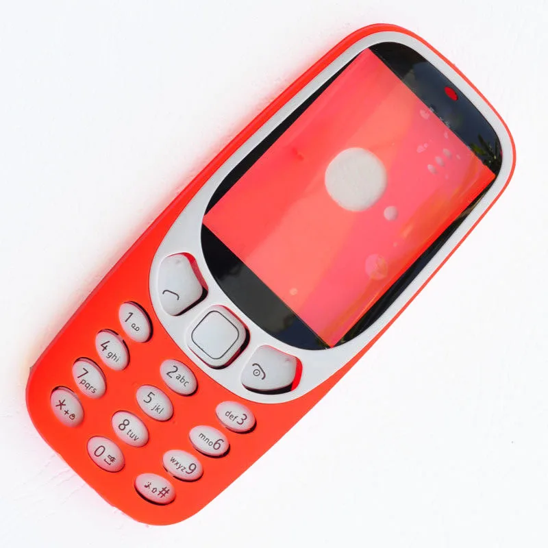 New Full Hosing For Nokia 3310 Back Cover+Front Frame+Keypad With Logo