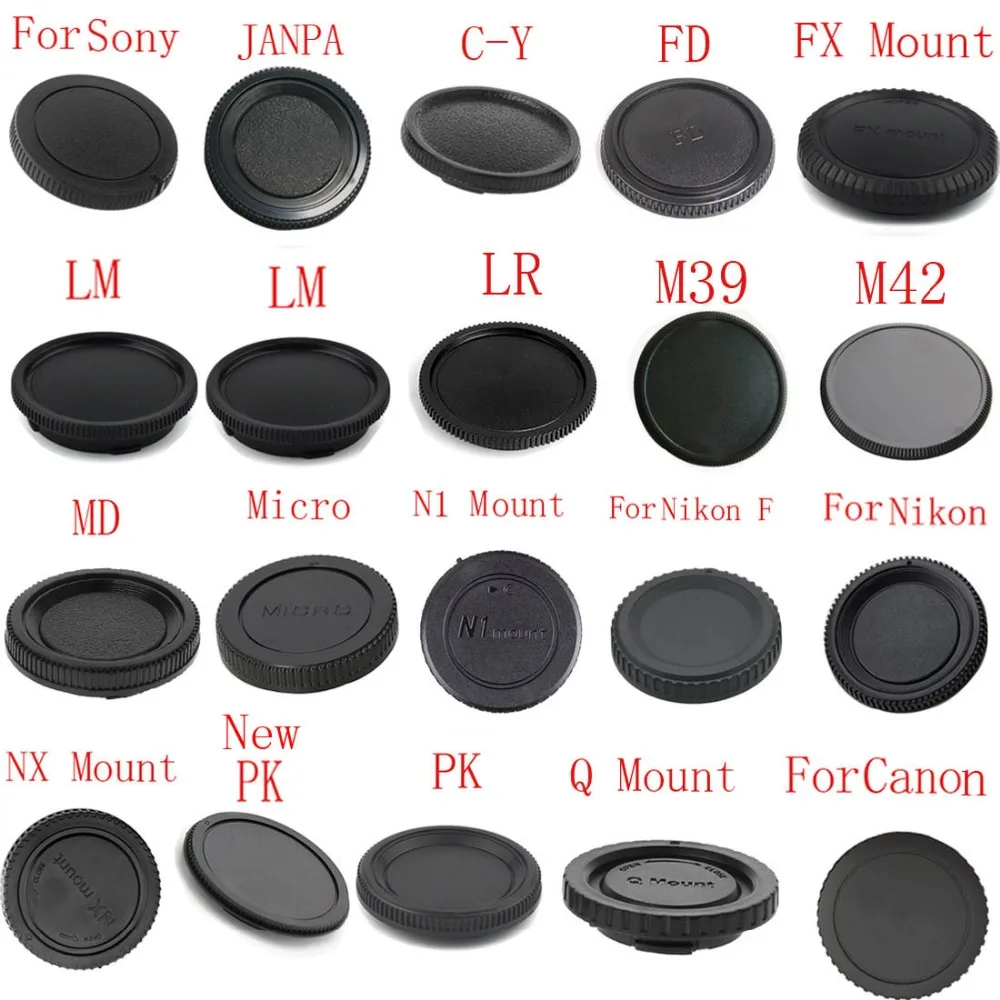 50pcs/lot camera Body cap for Canon nikon Sony for Pentax Olympus Micro M4/3 Panasonic Samsung Leica Fujifilm Camera Mount