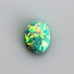 prase opal created gemstone green prasopal oval shape flat face gems stone loose gemstones beads for jewelry making diy design