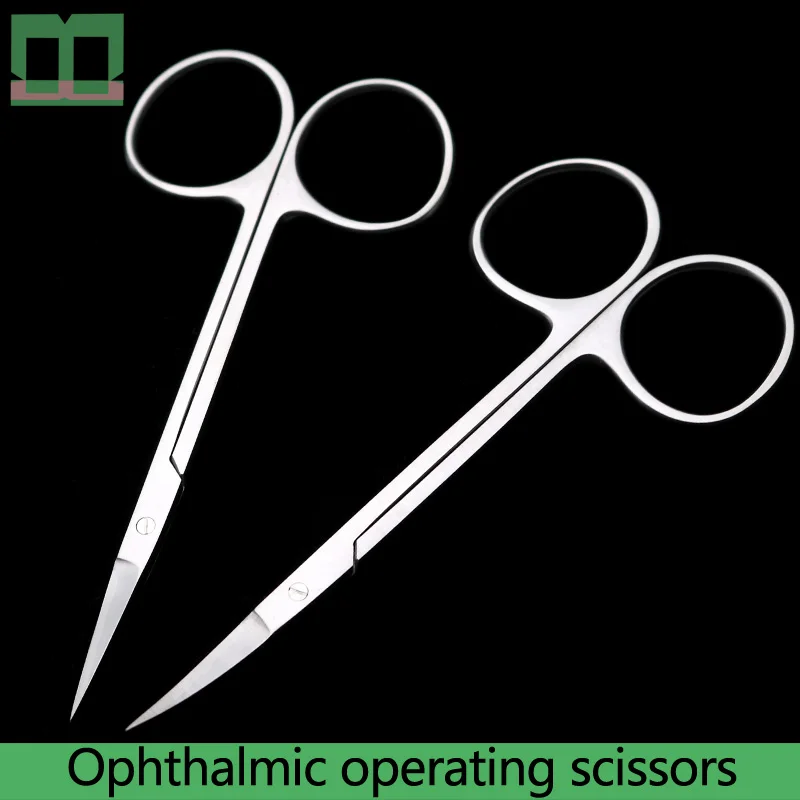 Ophthalmic operating scissors High Quality Stainless Steel Sharp square shank 11.5cm Surgical instruments and tools