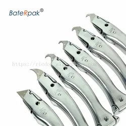 BateRpak Dolphin shape PVC floor cutter knife,Zinc-aluminum alloy handle roll floor cutter,carpet handle cutter,with 10pcs blade