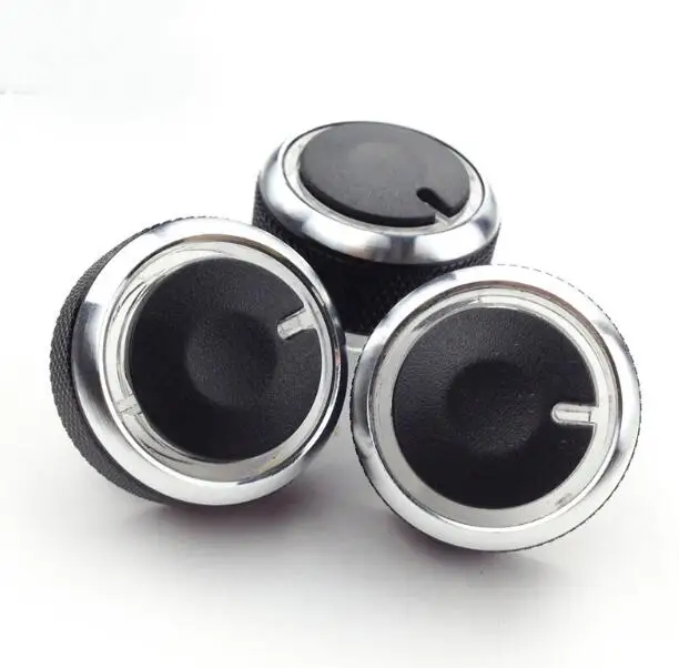 For Chevrolet Spark Chery QQ3 QQ6 3pcs/set Car AC Knob Air Conditioning Knob Heat Control Switch Knob Car Styling