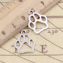 20pcs Charms Dog Claw Bear Paw 19x17mm Tibetan Gold Bronze Silver Color Pendants Antique Jewelry Making DIY Handmade Craft