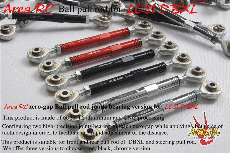 Area RC zero-gap Front/Rear Ball pull rod tie rod aluminium version for LOSI DBXL DBXL-e V1.0 V2.0