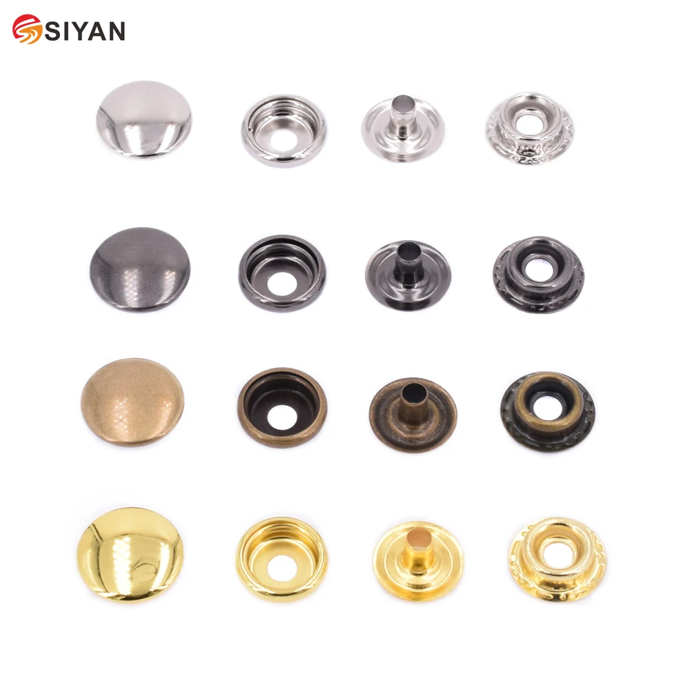 

New High Quality 10sets/lot Metal Iron Press Studs Sewing Button Snap Fasteners Sewing Leather Craft Clothes Bags 306#406#7050#