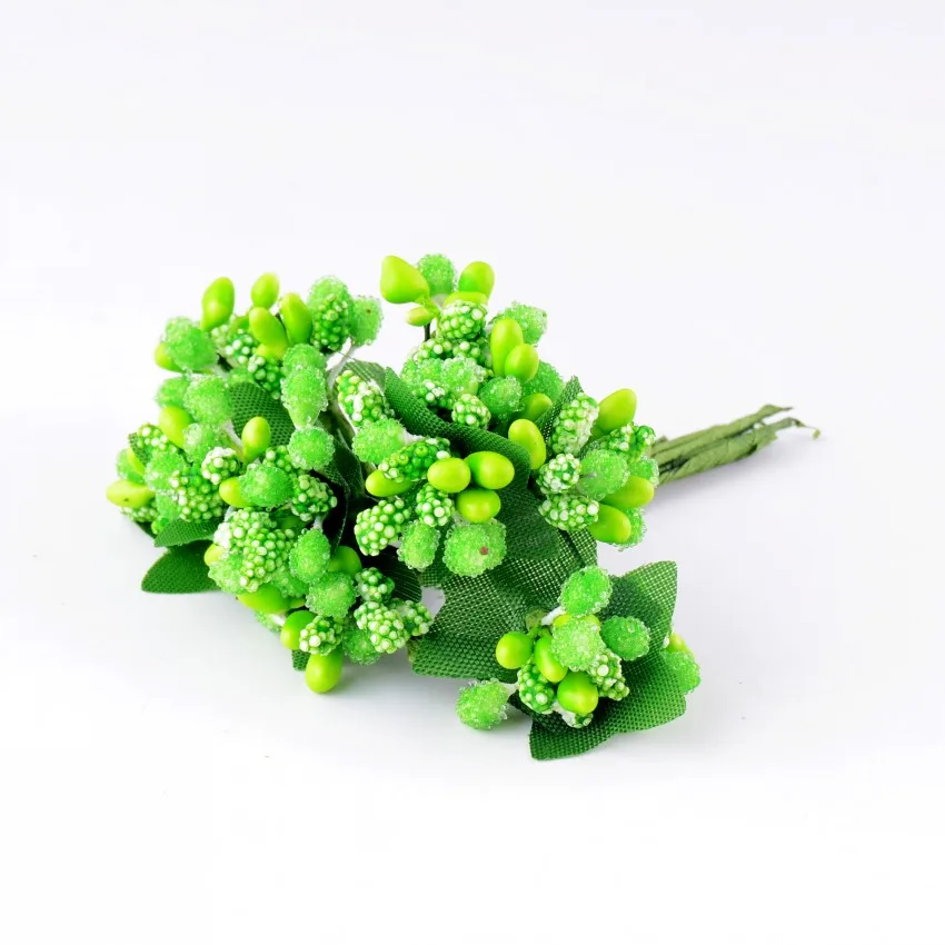 4mm (92mm) 72pcs/lot Artificial Flowers Stamen Pearl Flower Stamen Floral Stamen Pistil Cake Wedding Decoration DIY Accessory