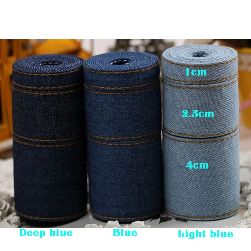 High quality 5 Yard/Piece,Denim Ribbon,For Diy Handmade Riband Craft Packing Hair Accessories Wedding Materials Package