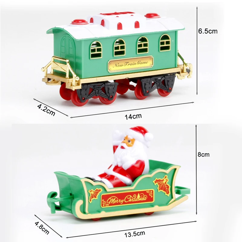 Trang Trí Giáng Sinh Đường Sắt Xe Lửa Với Âm Thanh/Ánh Sáng/Ông Già Noel Cổ Điển Đồ Chơi Theo Dõi 103*77Cm Điện Xe Lửa đồ Chơi Dành Cho Trẻ Em