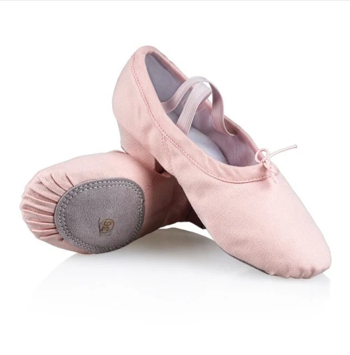 Professional Women Canvas Low Heel Ballet Shoes Dance Shose For Teacher Teaching