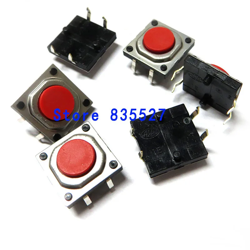 10pcs/lot Japan ALPS imported SKQEADA010 12 * 12 * 4.3 mm button touch switch 12*12*4.3h dust-proof life 10 million times