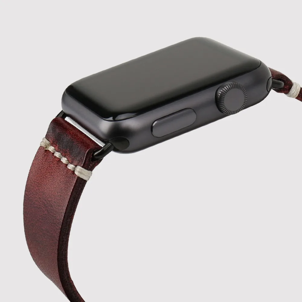 Vintage Leather Strap For Apple Watch Band 45mm 41mm 44mm 40mm 42mm 38mm Series 7 6 SE 5 4 3 iWatch Bracelet Watchband