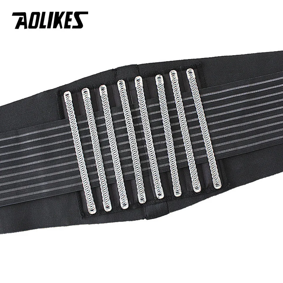 AOLIKES 1PCS Lumbar Support Waist Pain Back Injury Supporting Brace For Fitness Weightlifting Belts Sports Safety Corrector