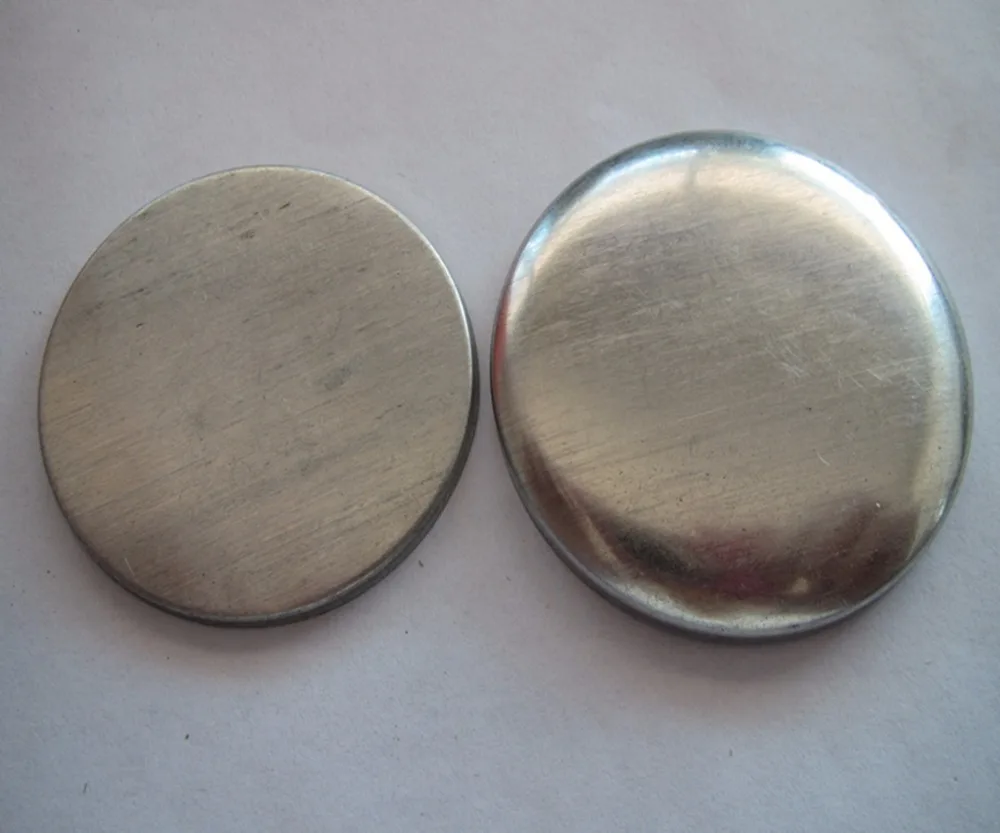 DIY 80L A Aluminum bottom 50MM  DIY  flat button fabric coverd button   combined coverd button 500set