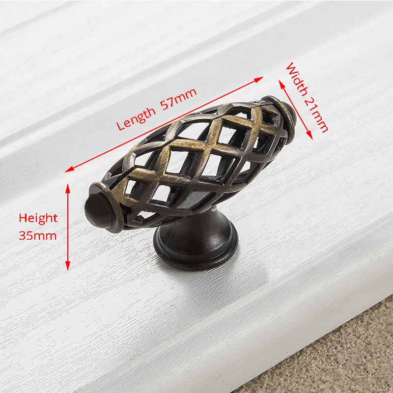 IMIKEYA Vintage Brass Cabinet Handle – Bird On Branch Design, Drawer Pull, 7.2cm Hole Spacing, Set With Screws